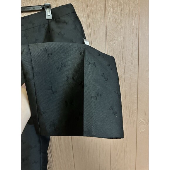 Eloquii Black Tailored High‎ Rise Jacquard Ankle Pant Size 16 NWT Work Casual - Picture 4 of 8